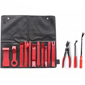 

Interior Mouldings 14pcs Car DVD Stereo Refit Kits Plastic Trim Panel Dashboard Installation Removal Tool