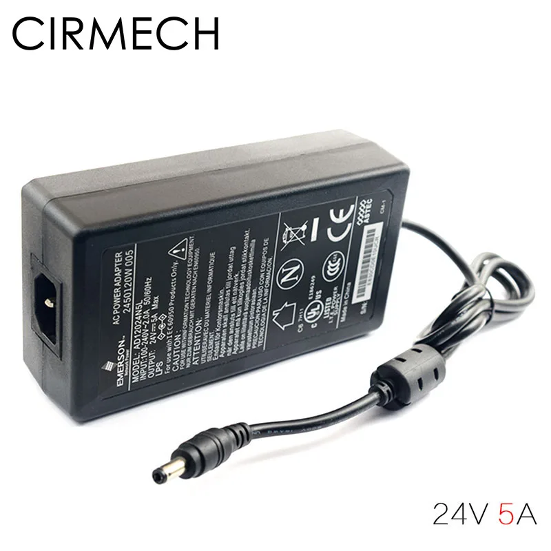 

CIRMECH AC 100V-240V Power Adapter Converter DC 24V 5A Power Adapter Supply for amplifiers Other equipment