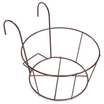 

Hot-Metal Iron Flower Pot Hanging Balcony Garden Plant Planter Home Decor basket