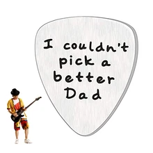 Я не могу выбрать лучше с надписью "The Walking DAD" на День отца подарок Мужская Гитара выбор пользовательский подарок для папы титановая сталь гитара выбор для музыки