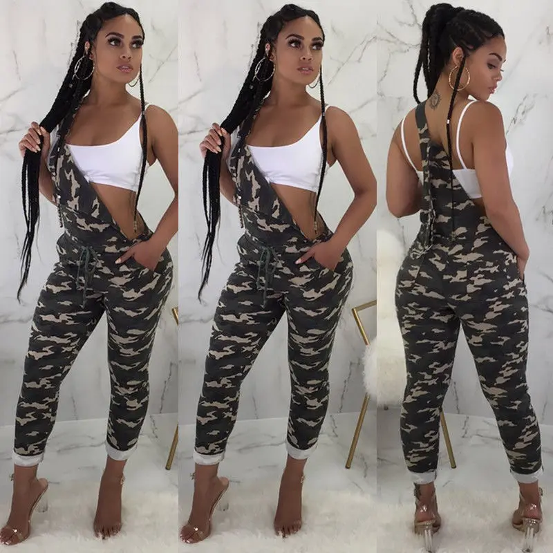 

Women Overalls Strap Loose Camouflage Dungaree Ladies Casual Overall Pants Camo Trousers Women Autumn Pantalon Femme