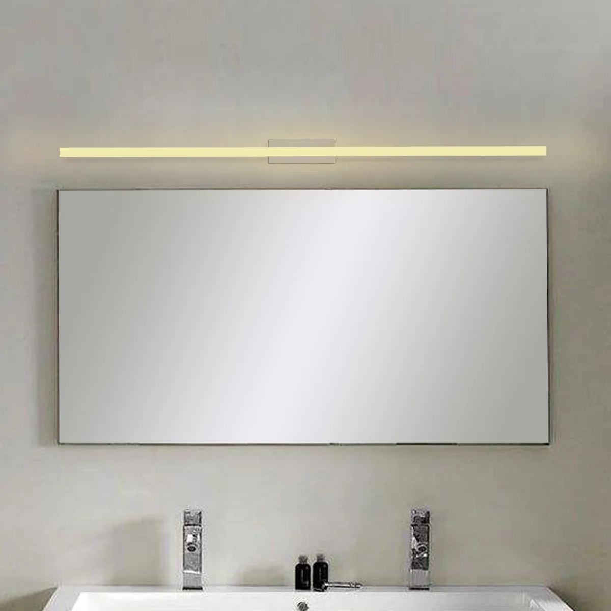 60 سنتيمتر 9 واط 48 LED مرآة الجبهة مصباح موردن الحمام المرحاض الغرور جدار مصباح الفولاذ المقاوم للصدأ إضاءة مقاومة للماء مصباح 720lm 85-265 فولت