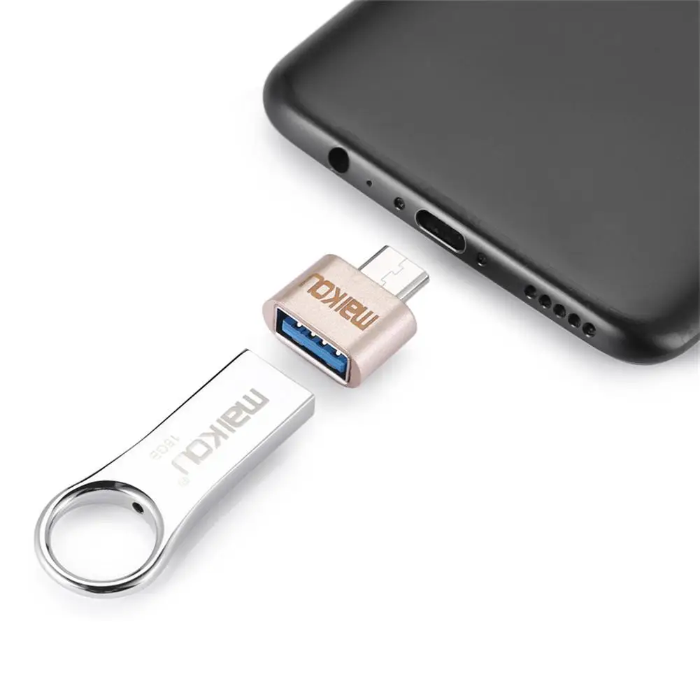 Мини металлический USB 3,0 мужчина к type-C Женский адаптер OTG USB3.0 к USB C адаптер конвертер для Macbook для смартфонов/планшетов