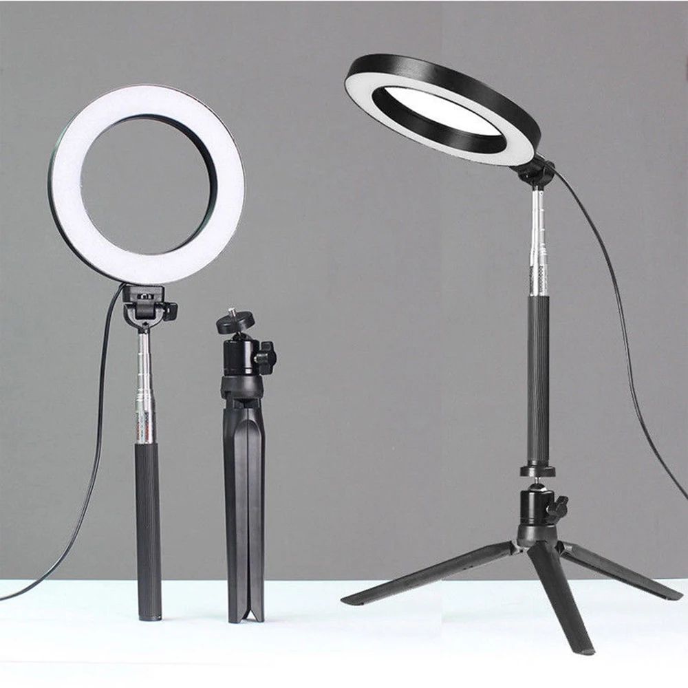 

Mini LED Ring Light Portable Video Light for Youtube Photo Shooting 64 SMD LED Annular Lamp