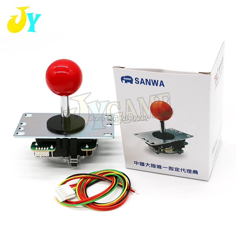 Оригинальная SANWA JLF-TP-8YT аркадный джойстик с 13 цветами шаровой вершины с SANWA GT-Y ворота