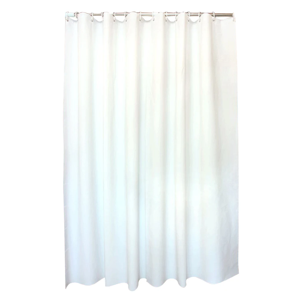 Plastic Shower Curtain PEVA Mouldproof Waterproof White Bath Curtain for Showers Bathroom Baths