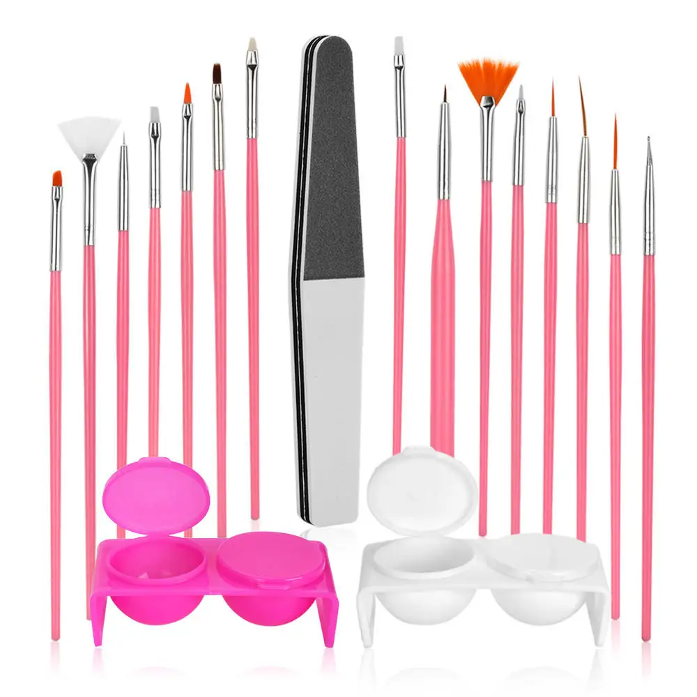 

Nail Polish Brush Professional Nail Art Pen Liner Set for Acrylic UV Gel Art Liner Brush Painting Nail Handle Pen Brush