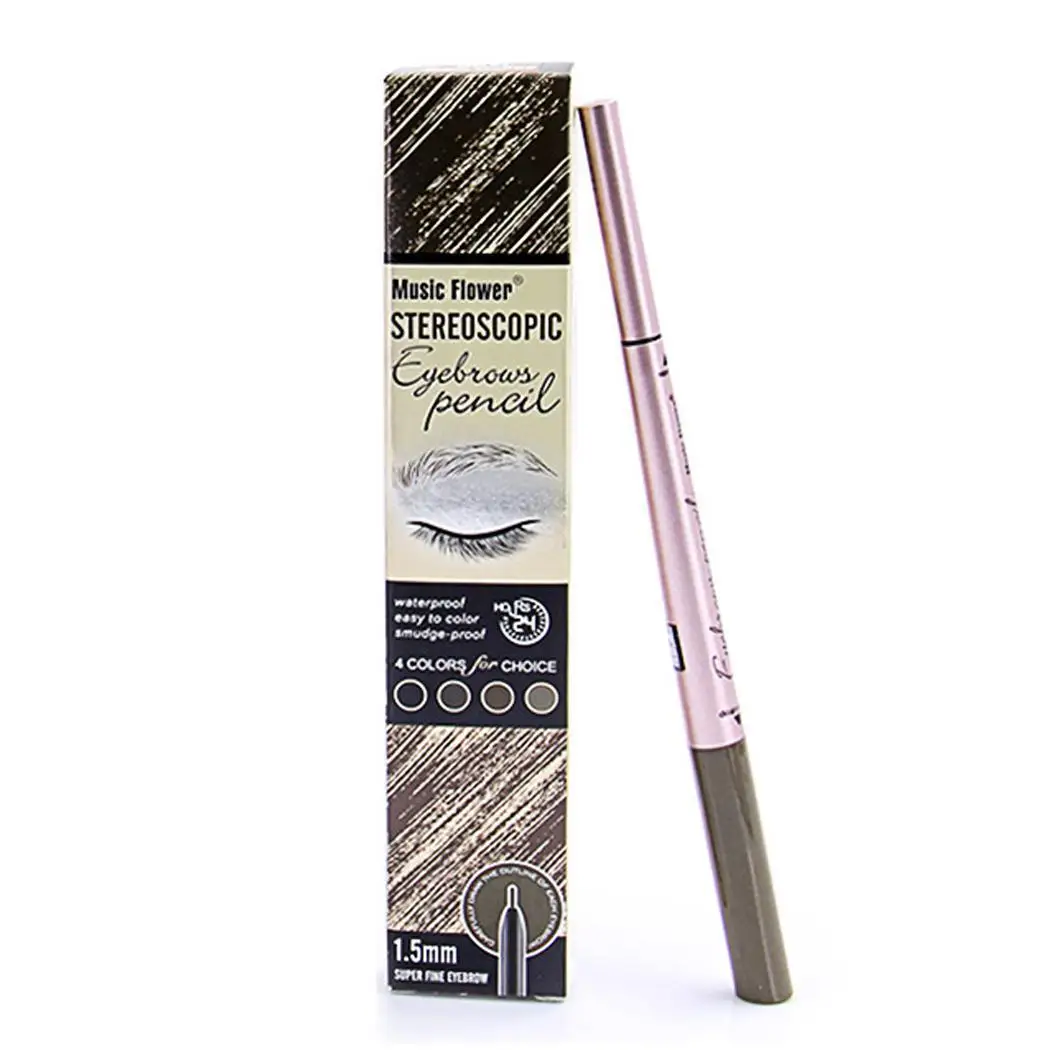 

Double-end Waterproof Eyebrow Pencil Eyebrow Enhancer Pen Makeup Cosmetic Ended 0.35g + 0.1g Ended Tools