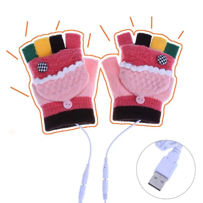 usb heated women's gloves