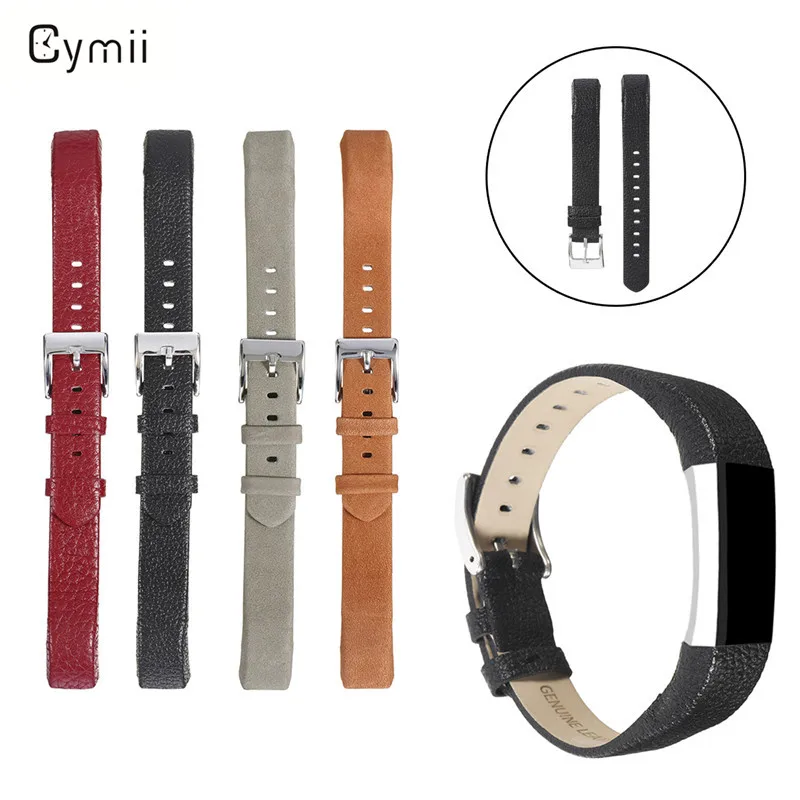 Cymii 250mm 4 Colors Leather Replacement Wrist Watch Bands Strap For Smart Watch Bracelet
