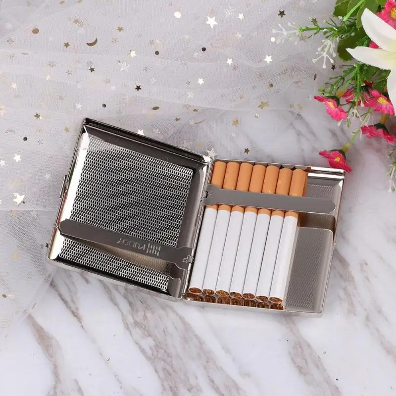 Buy 1pc Metal Cigarette Case Holding Cigarettes Case