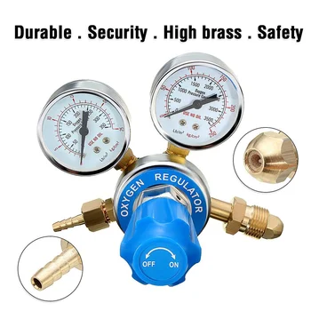 

Argon Oxygen Regulator Reducer Mig Flow Meter Pressure Gas Solid Brass Welding Fit Victor Gas Torch Cutting