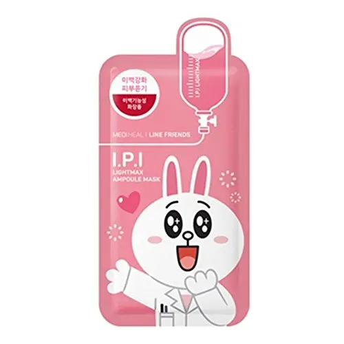 Lin,e Friends I.P.I Lightmax Ampoule Face Mask Sheet 27ml X 10pcs