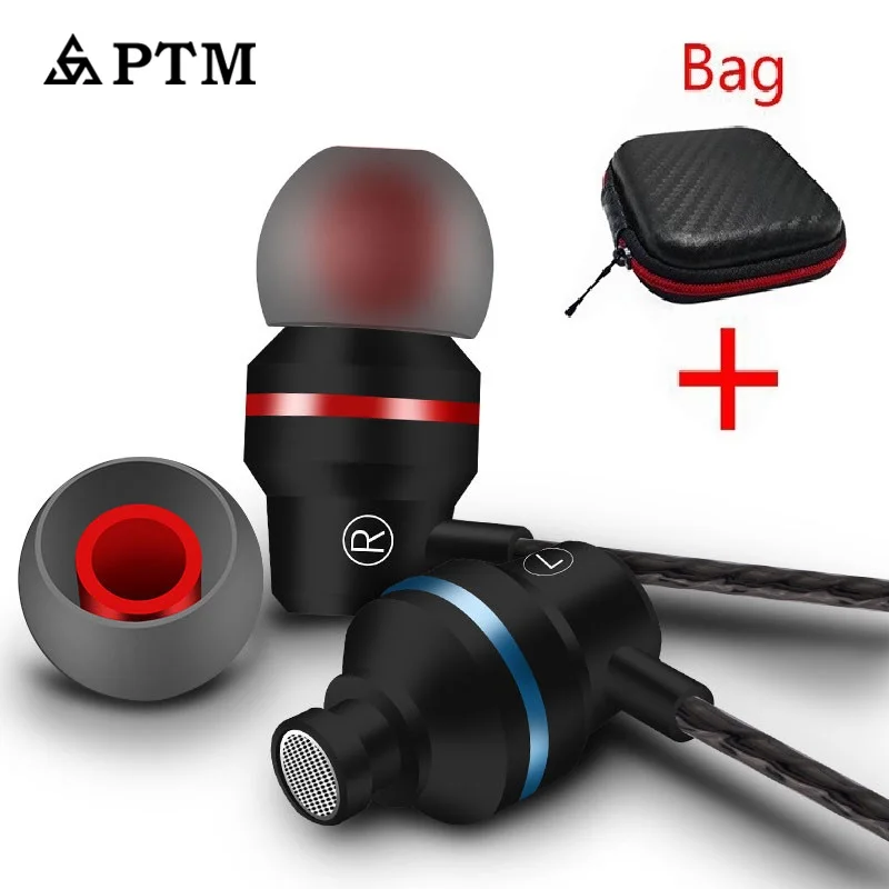 

PTM M51 Super Bass Earphone Headset Sport Headphones With Mic Handsfree for Phones Xiaomi Samsung iPhone fone de ouvido MP3