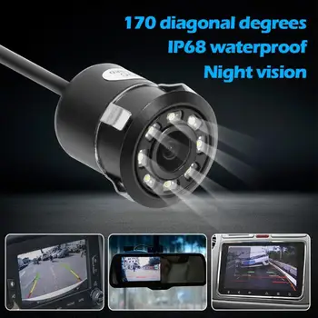 

VODOOL Dynamic Trajectory Tracks HD Car Rear View Camera IP68 Waterproof IR Night Vision Reversing 170 Degrees Parking Camera