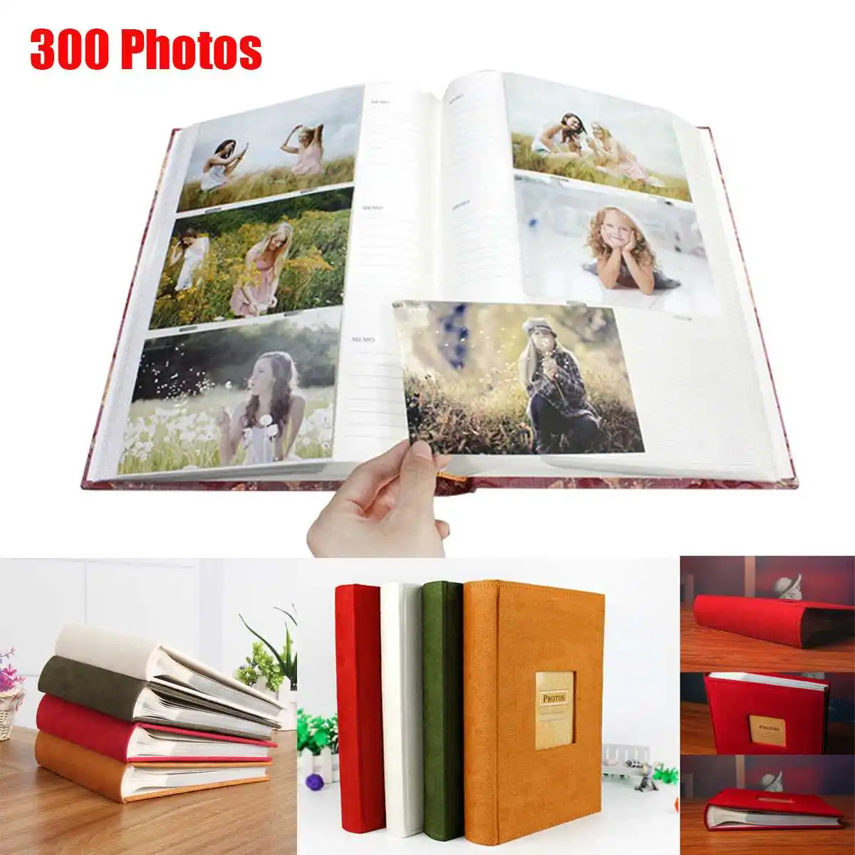 33 см x 22,5 см X 4,7 см Фотоальбом 100 страниц 300 шт. чехол для хранения фотографий детская Свадебная семейная памятная фотография альбом для малышей