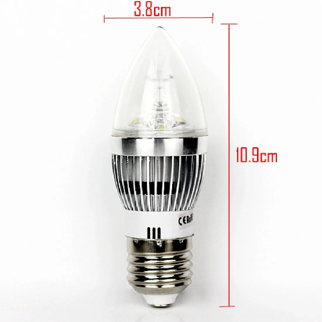 E27 5W Filament Candle Flicker Light Bulb Fire Flame Tail/Tipped Retro