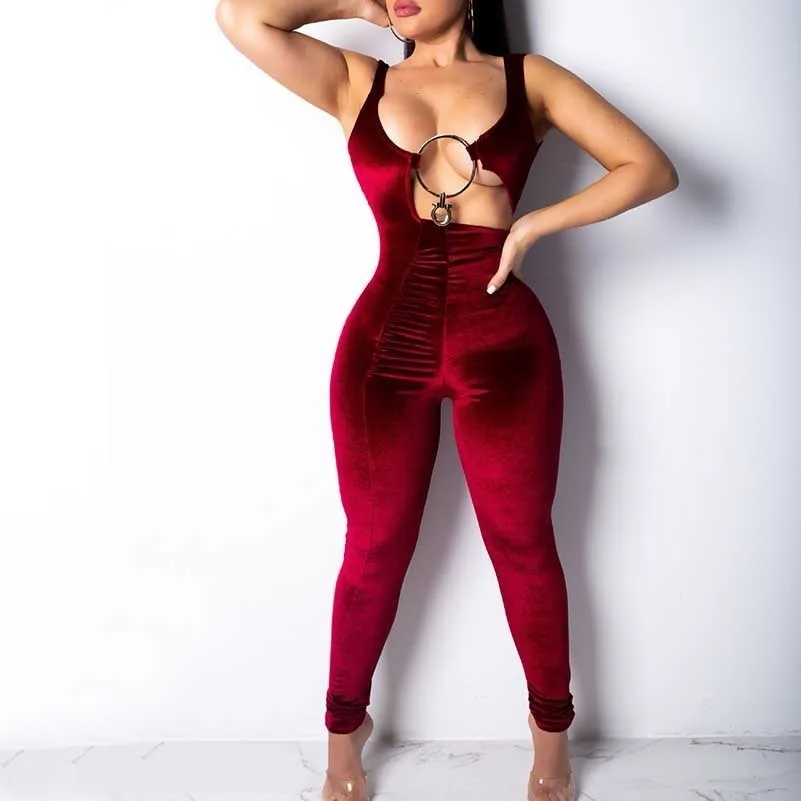 

velvet bodysuit jumpsuit macacao feminino bodies ladies rompers womens combinaison femme 2019 body mujer jumpsuits streetwear