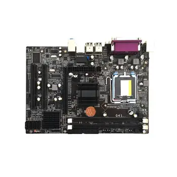 

G41 Computer Desktop PC Motherboard LGA771 Support DDR3 Quad Core Dual Core Dual PCI Solid Capacitor Mainboard