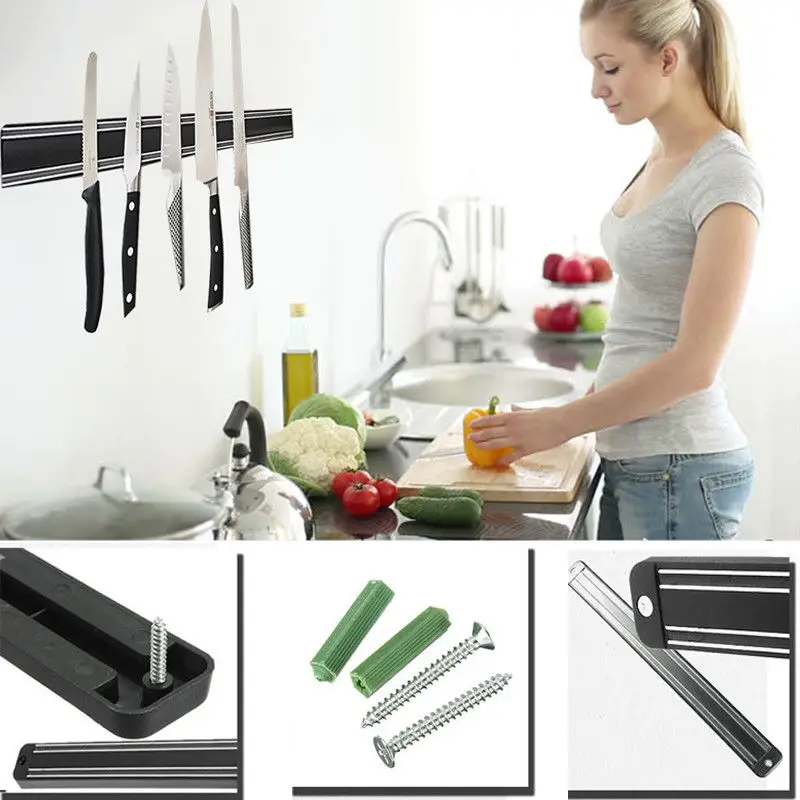 Фирменная Новинка креативная Магнитная подставка для ножей настенное крепление кухонные аксессуары Магнитный брусок стеллаж для хранения