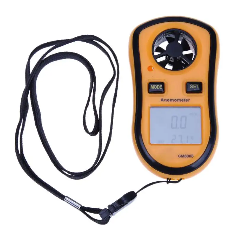 30m/s LCD Portable Anemometer Digital Hand held Wind Speed Gauge Meter