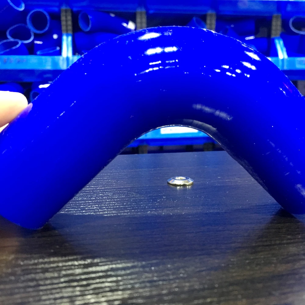 Blue 19mm 13mm 90 degree Reinforced Silicone Reducer Hose Elbow for Turbo or Coolant ID