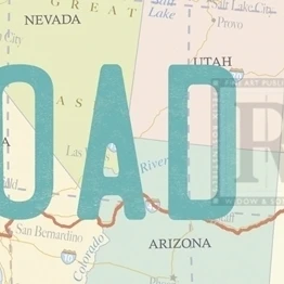 Road Trip I Poster Print by The Vintage Collection (18 x 6) | Дом и сад