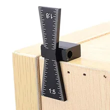 Ласточкин хвост джиг направляющая ласточкин хвост маркер 1:5 и 1:8 откосов алюминиевый сплав Scriber Деревянные Соединения Калибр Деревообрабатывающие инструменты