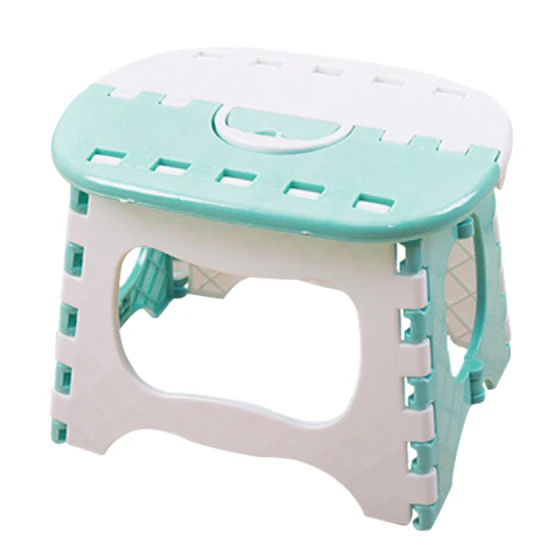 Горячие пластиковые складные 6 Тип утолщаются шаг портативный детские стулья(светло-синий) 24,5*19*17,5 см