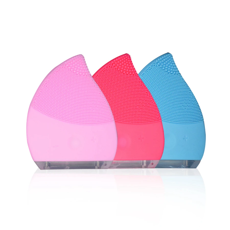 

Mini Electric Face Cleaning Massage Sonic Brush Silicone Machine Facial Cleansing Waterproof USB Rechargeable Cleanining Tools