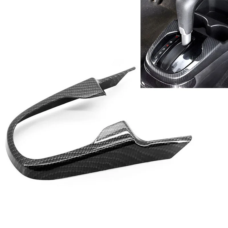 

For Honda Fit Jazz 2014-2017 Carbon Fiber Style Gear Shift Frame Cover Trim