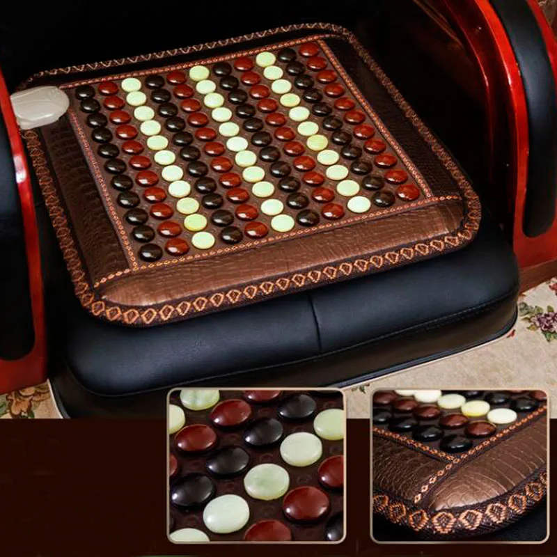 Heating Jade Stone Mat Massage Physical Therapy Mat Size 45cmX45cm For Salein Massage