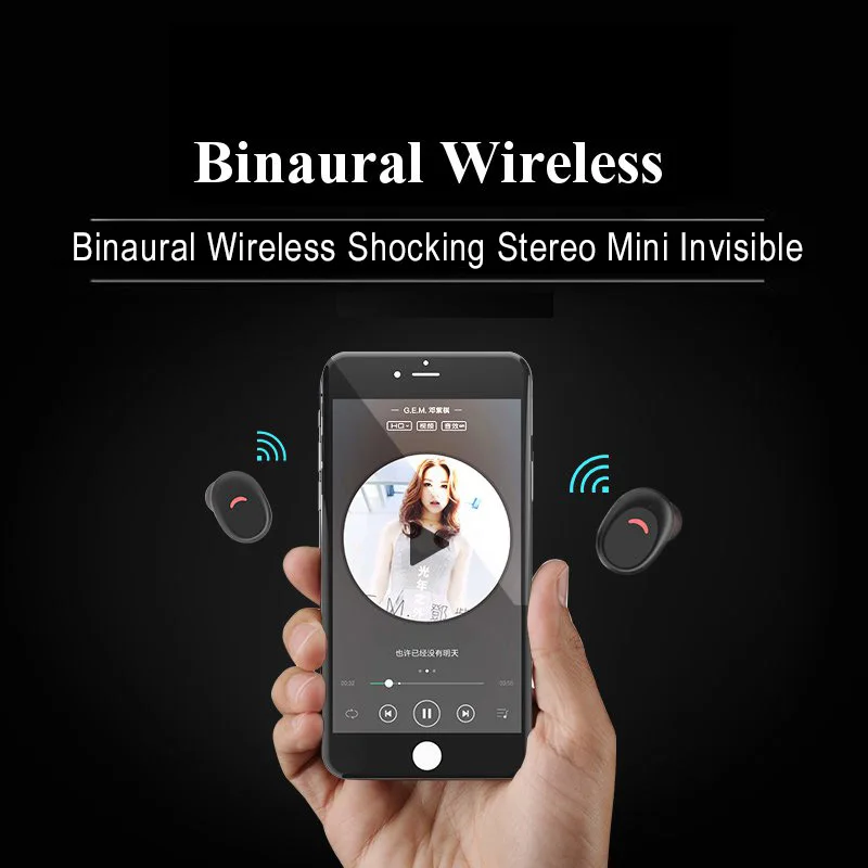 X6 СПЦ мини Беспроводной Bluetooth наушники Спорт IPX8 Водонепроницаемый плавание