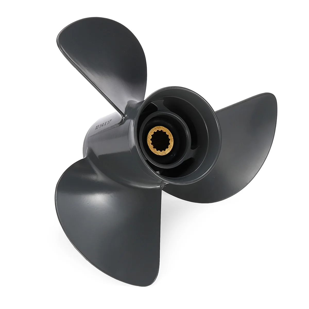 

48-77344A45 13 1/4 x 17 Outboard Propeller For Mercury Mariner 70-150HP R Rotation 3 Blades 15 Spline Tooth Aluminum Alloy
