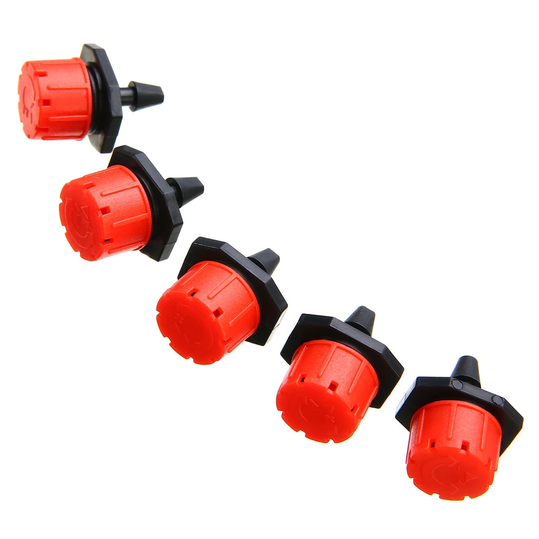 капельница регулируемая для капельного полива. Azud капельница регулируемая до 70 л. капельница 0,0-70,0л/ч регулируемая,ерш,красный/черный (набор 10шт). форсунки для капельного полива. спринклер для полива 50 k.