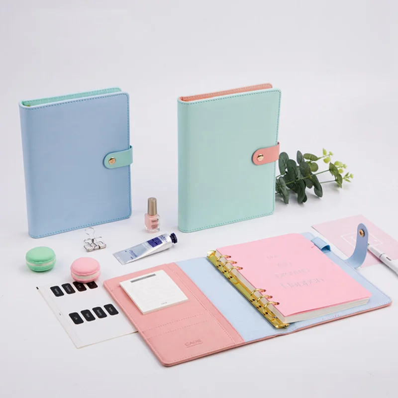 

Agenda 2019 Planner Organizer for Daily Monthly Planner a5 Binder Spiral Leather Notebook School Planner Diary