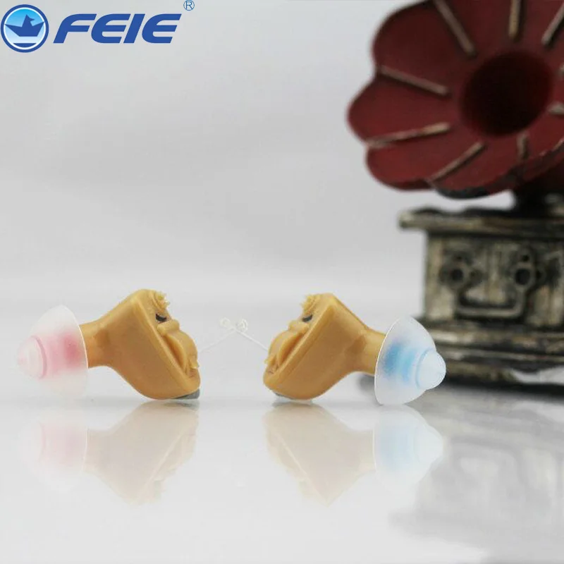 

Portable Mini Hearing Aid Voice Volume Adjustable Sound Amplifier Invisible Ear Deafness Aids for the Elderly S-9A Free Shipping