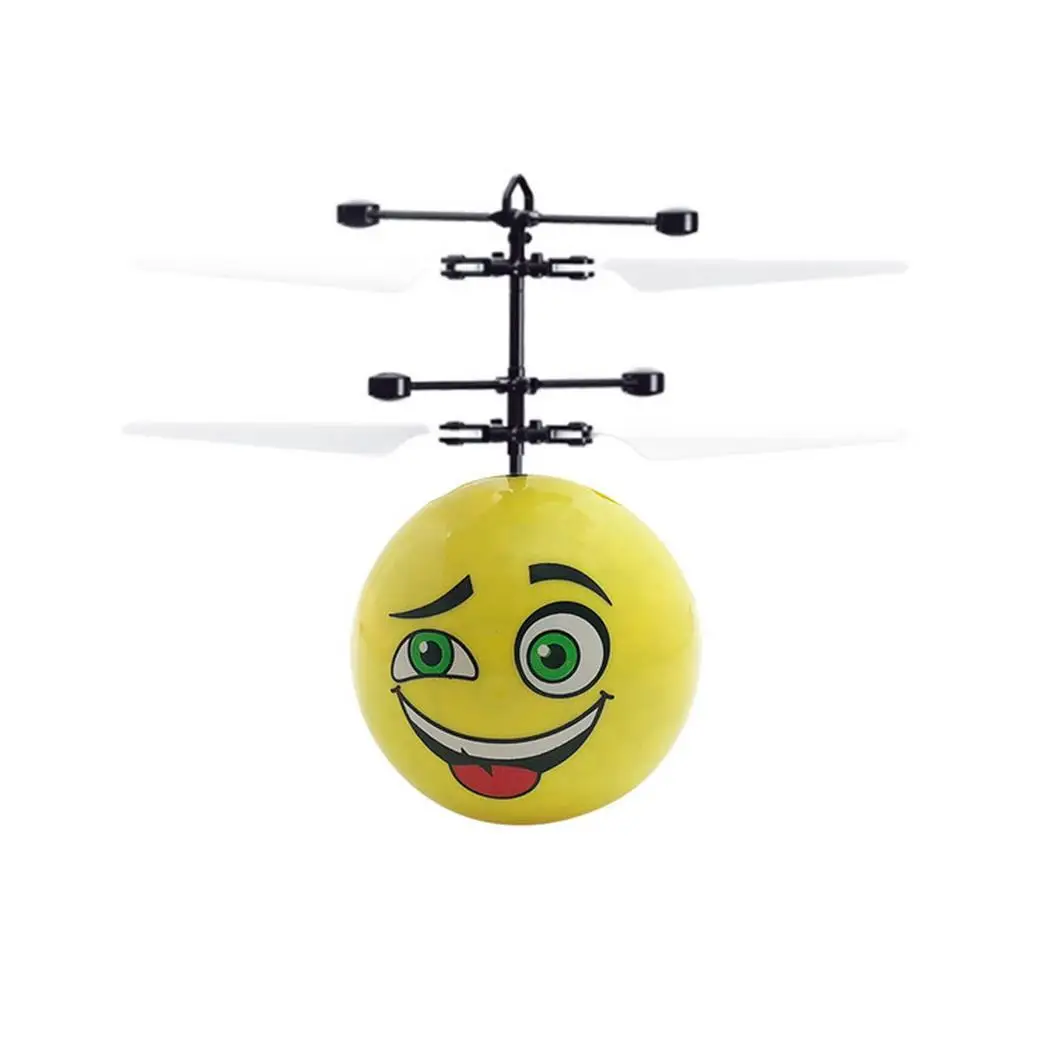 Minutes Years Above Cable Smile Face Toy Old 20 Outdoor Creative Induction Aircraft 3 Rechargeable Glowing Flight USB
