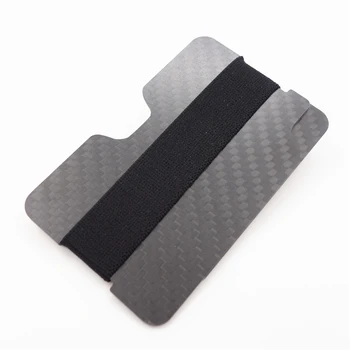 

Deft design Carbon Fiber RFID Blocking Money Band Credit Card Holder Slim Wallets Business Card Holders Durable Carbon Case Pu