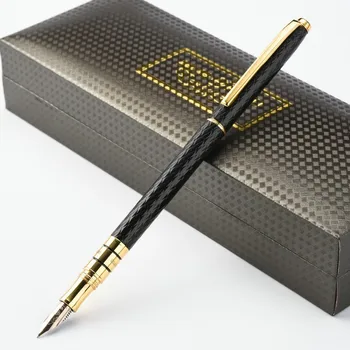 

0.5mm Gold Nib Full Metal High Quality Fountain Pen Writing Gift Business Signing Pens School Office Stationary Supplies 03860