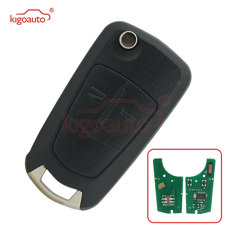 Kigoauto 736 743-A флип ключ 433 МГц PCF7941chip для Защитные чехлы сидений сшитые специально Opel