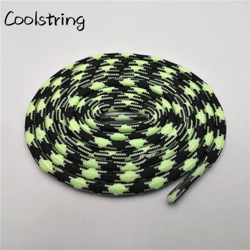 Coolstring Sport Glowing Round Shoelace Glow In The Dark Night Colorful Fluorescent Shoe Laces Athletic Shoestrings For Boots