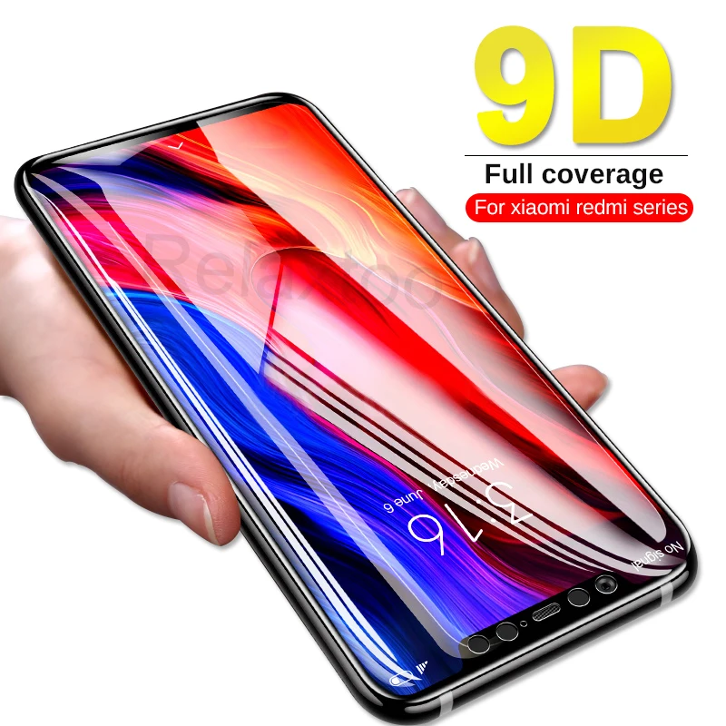 9D полное покрытие закаленное стекло для Xiaomi Redmi k20 защитное xaomi redmi Note 7 5 6 pro plus 6a 4x s2