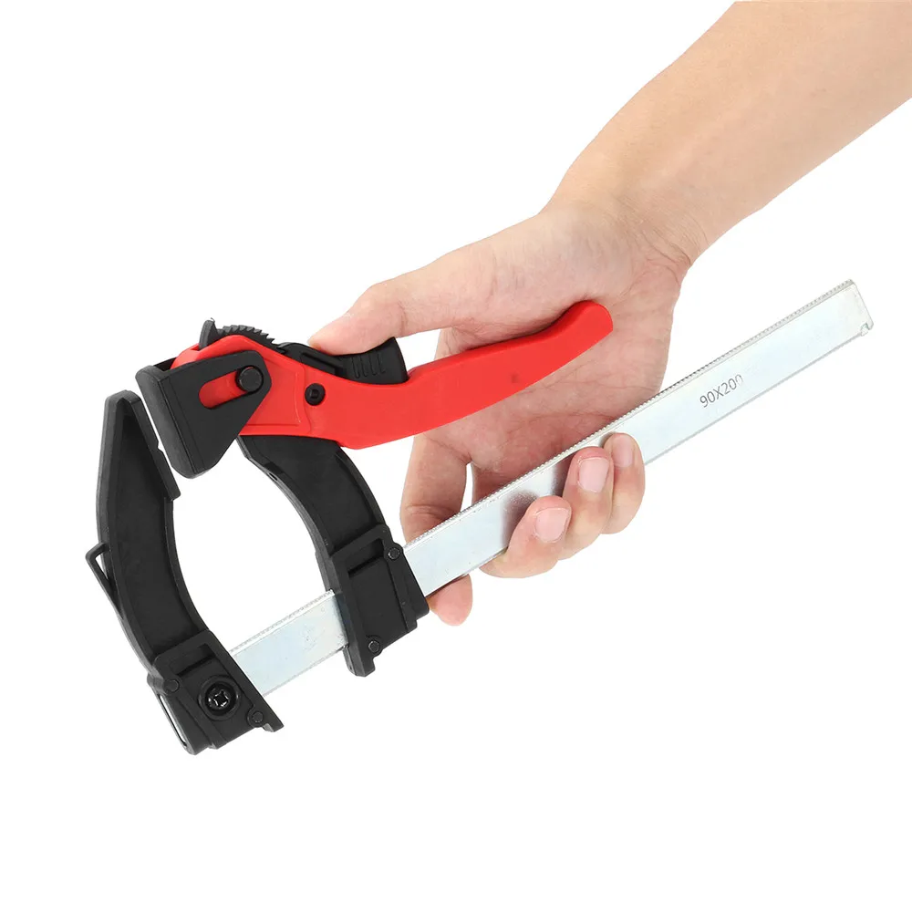 

Drillpro 200mm Clamping Wood F Clamp 90mm Woodworking Fast Clamp Hand Tools