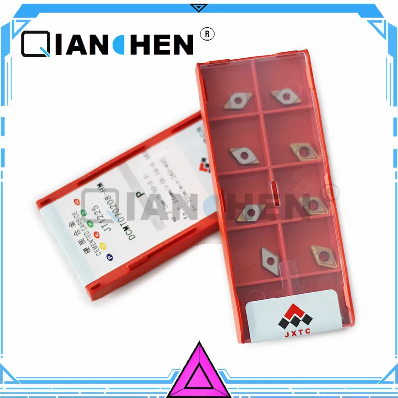 JXTC DCMT070208-HM JT1225 DCMT070204-HM JT1225(10 шт./лот) вольфрам карбида режущие инструменты inser