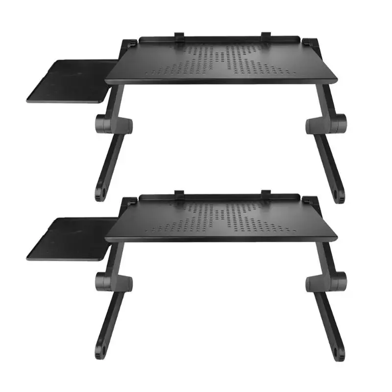 Портативный складной регулируемый стол для ноутбук стол компьютерный Меса para notebook подставка, лоток для диван-кровать черный