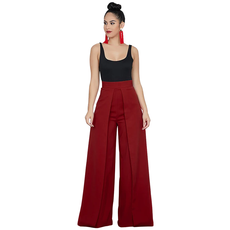 Sweatpants Women Baggy Pants Solid Color Splicing High