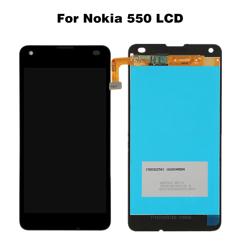 Для Nokia Lumia 550 ЖК дисплей для microsoft rm-1127 мобильного телефона N550 сенсорный экран
