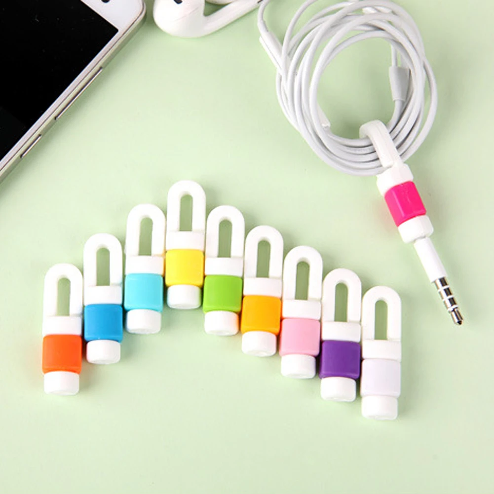 Силиконовый протектор цифрового кабеля защитные рукава USB кабель winder чехол для iphone наушники