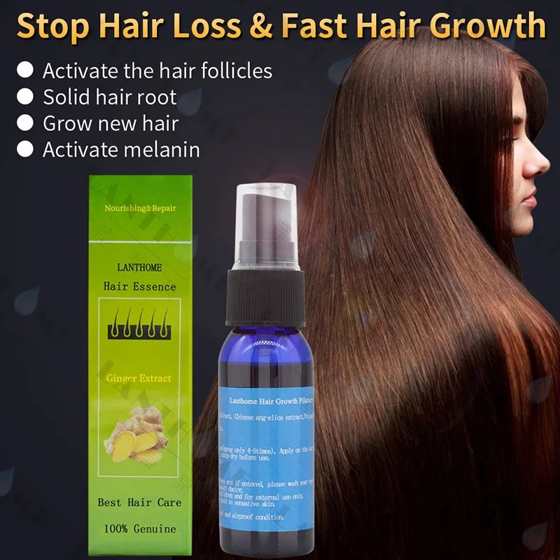 30ml Natural Ginger Extract Essential Oil Fast Hair Growth Loss
